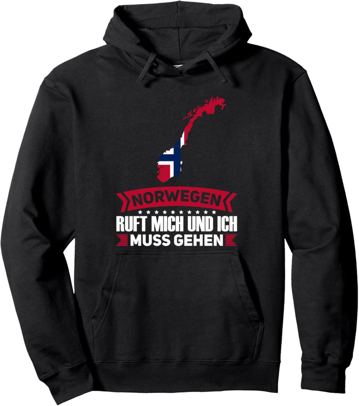 Norwegen Reisen Norwegische Flagge Flagge Pullover Hoodie