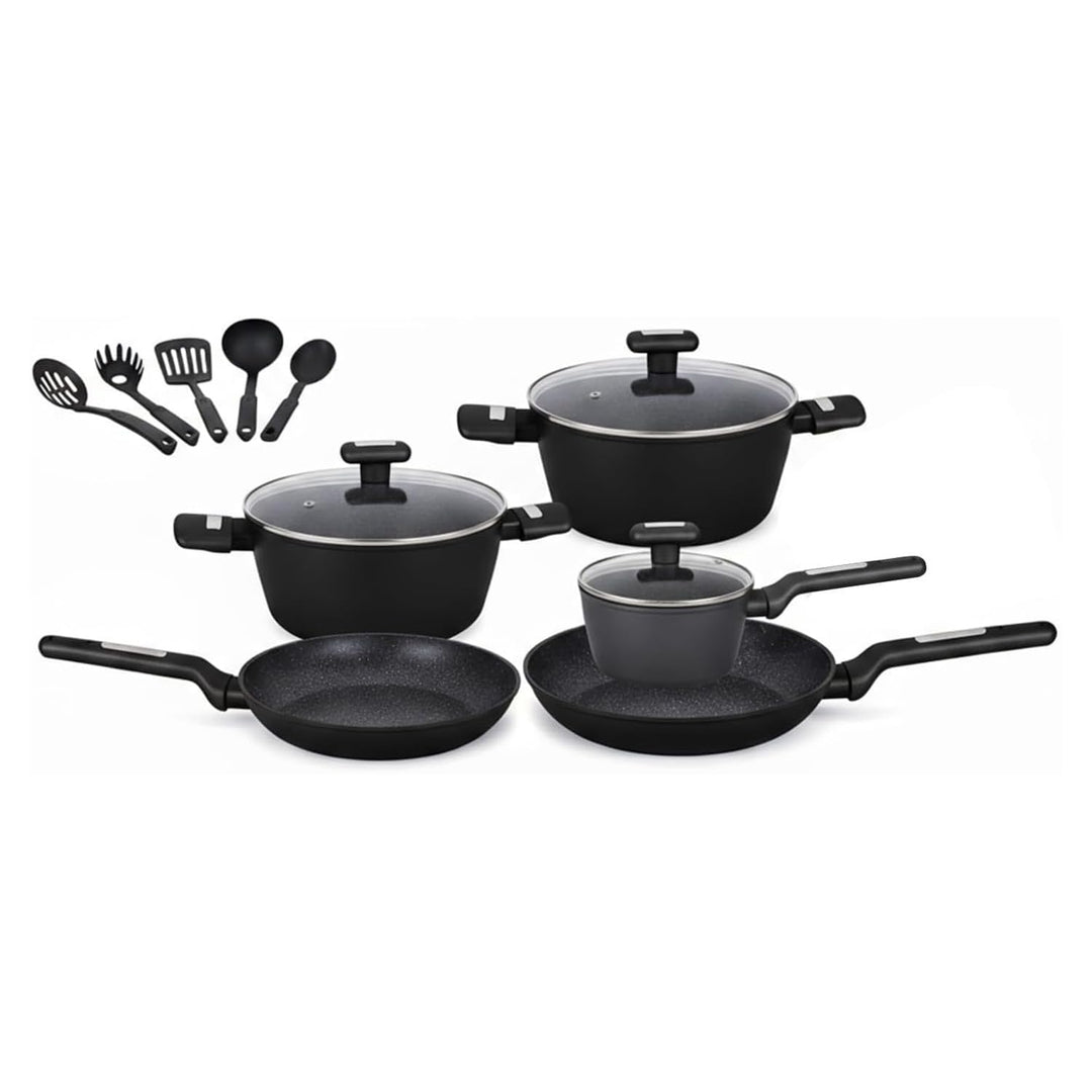 Wintem - Topf- und Pfannen-Set, 13-teilig, antihaftbeschichtet, für moderne und traditionelle Küche,