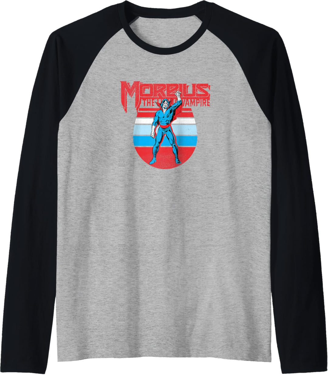 Marvel Morbius The Living Vampire Retro Portrait Raglan
