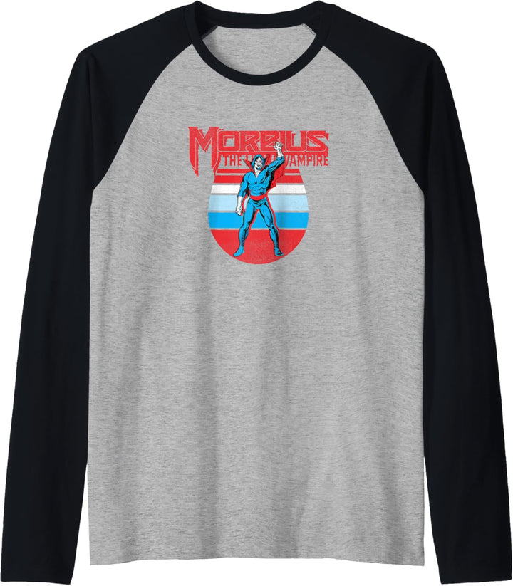 Marvel Morbius The Living Vampire Retro Portrait Raglan