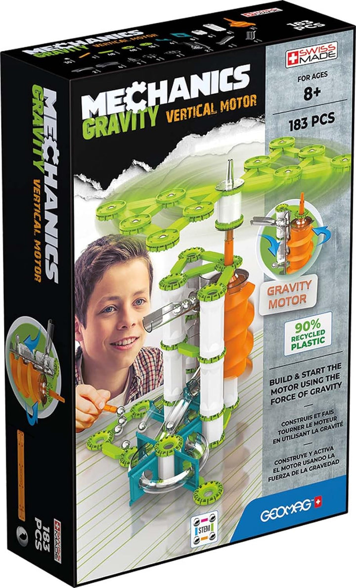 Geomag - Mechanics Gravity Vertical Motor - Lern- und Kreativspiel für Kinder - Magnetische Baustein
