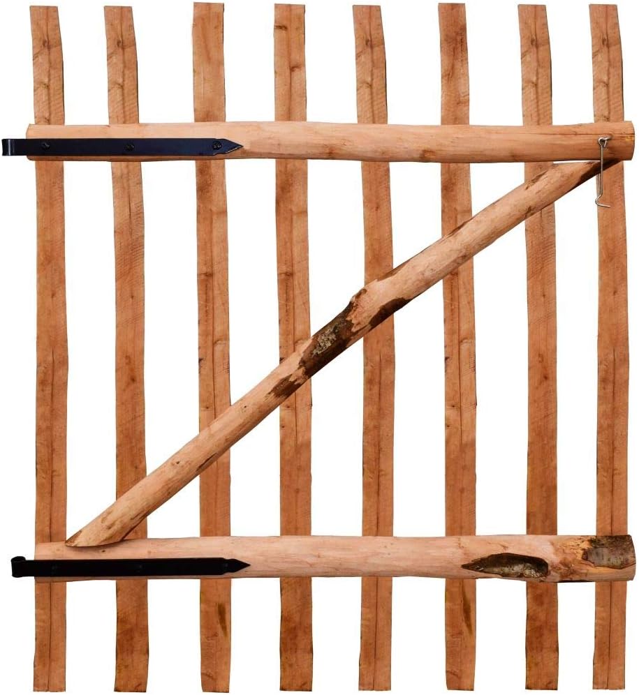 Tidyard Holz Gartentor Zauntor Einflügelig Gartentür Zauntür Einflügeltor Gartenpforte Holztor Imprä