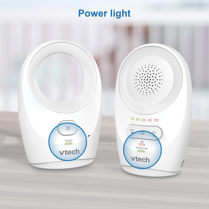 VTech Digitales Audio-Babyphon DM1111 – DECT-Technologie, Geräuschpegelanzeige, Gürtelclip u. v. m.