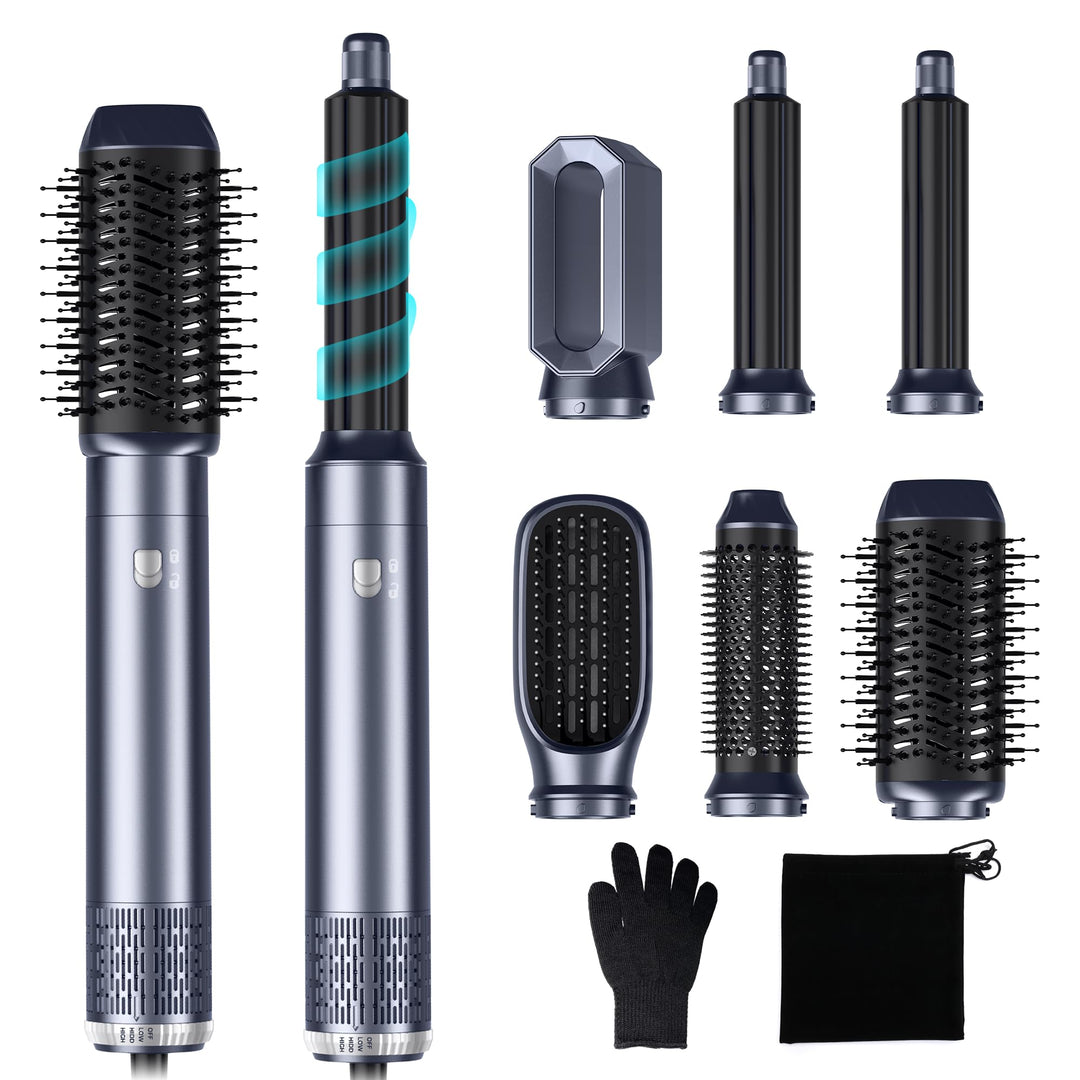 6 In 1 Hair Styler Haarstyler Airstyler Mit Rundbürstenföhn Haarstyler Warmluftbürste rundbürstenföh