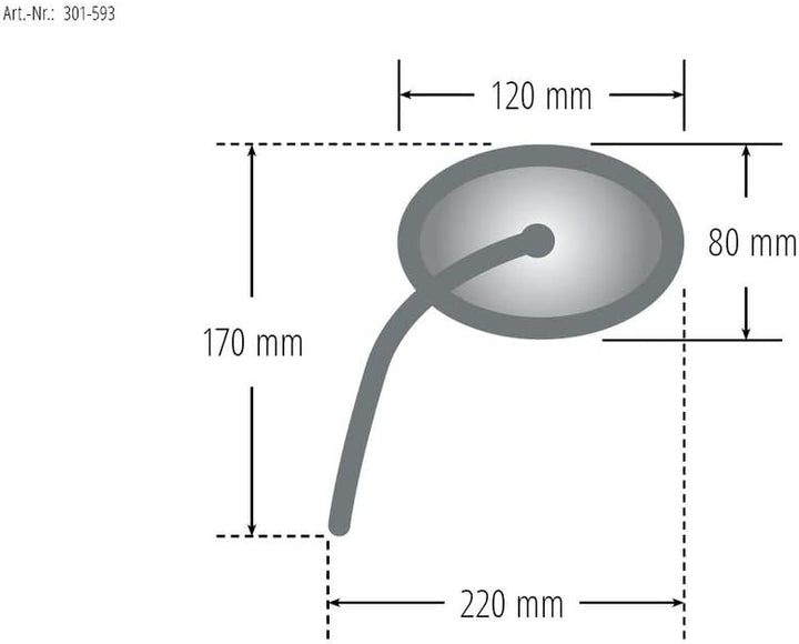 HIGHSIDER Spiegel PHOENIX 2 verchromt