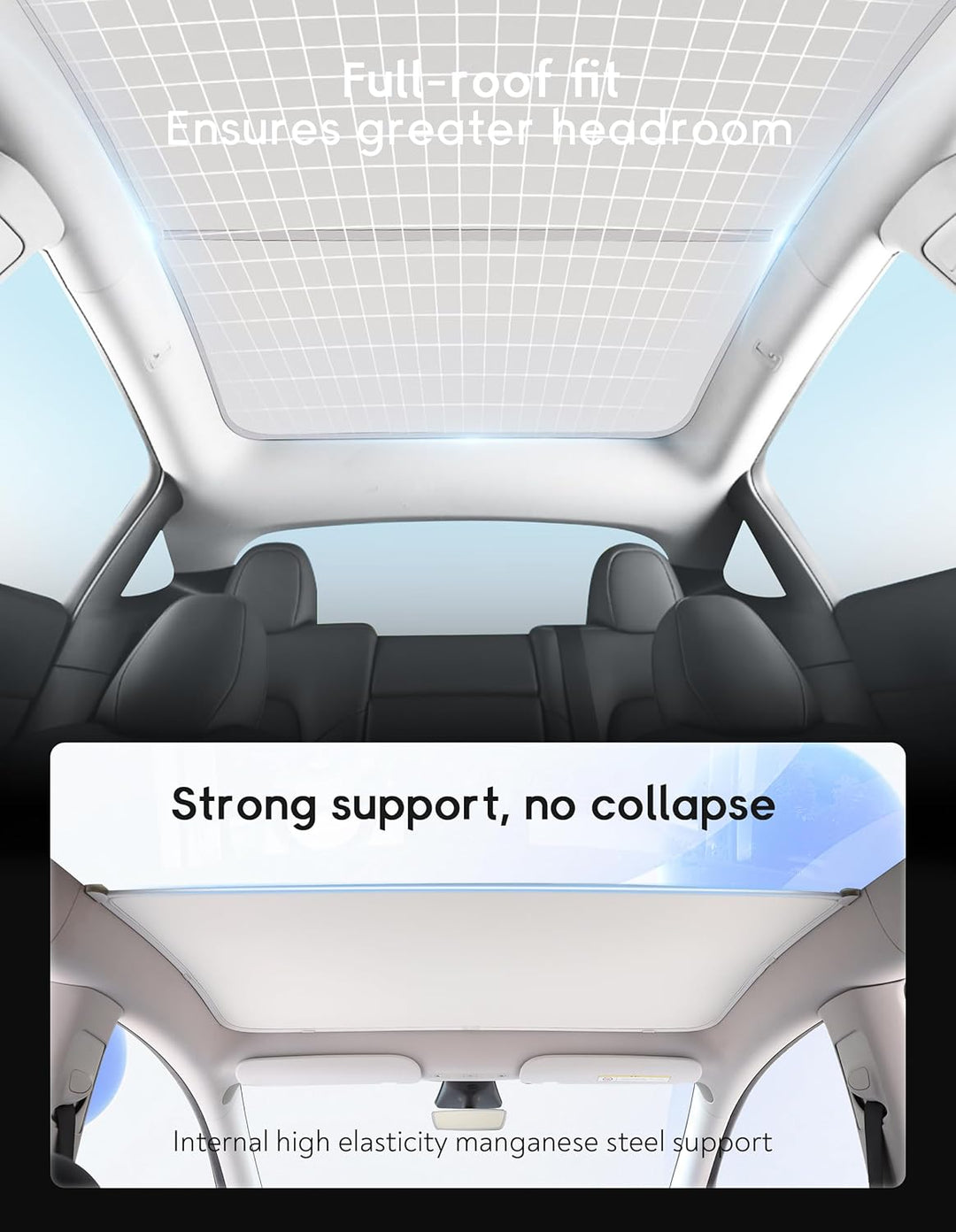 ThinsGo for Tesla Model Y Sonnendach Sonnenschutz Abdeckung Blocks UV Strahlen Skylight Sonne UV Sch