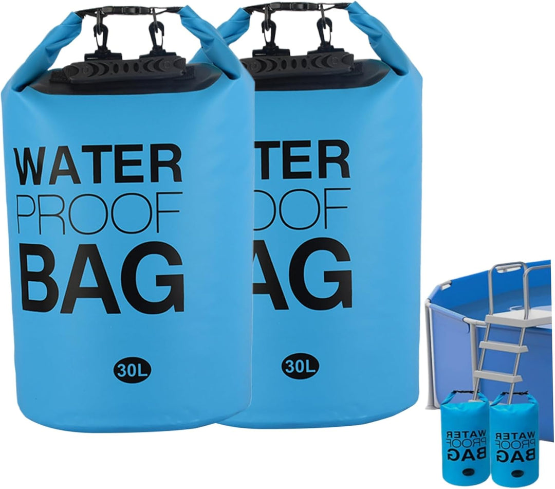 Pineeseatile Pool Leiter Gewichte 2pcs 30l Pool Schritt Gewichte wasserdicht 500D PVC Pool Sandbeute
