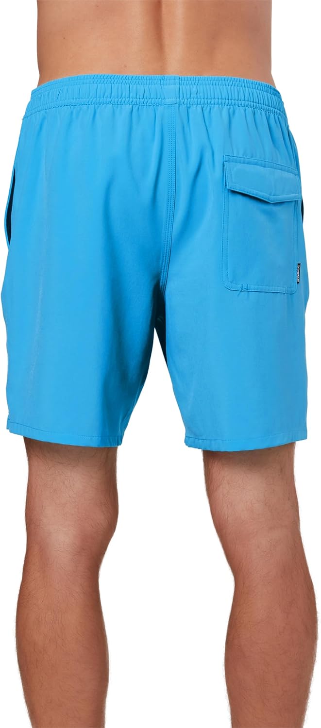 O'NEILL Lennox Volley Herren-Badehose, 43,2 cm Schrittlänge, Boardshorts für Herren, mit elastischem
