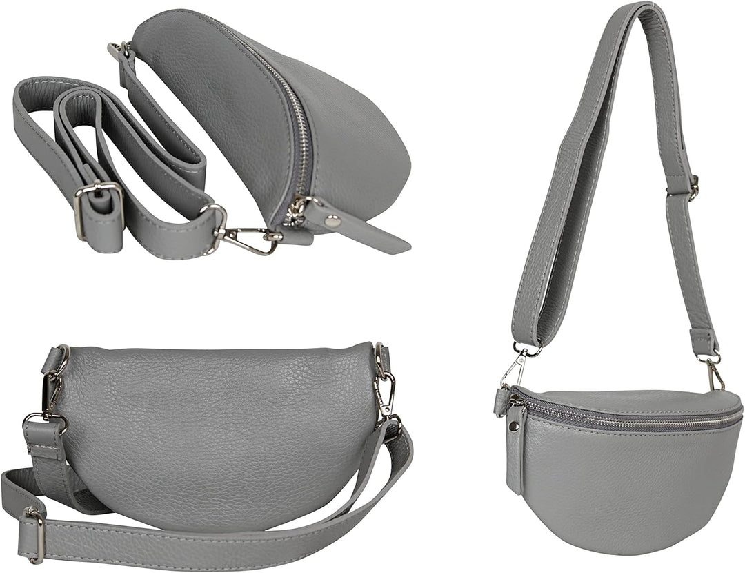AmbraModa GLX10 - Damen Herren Unisex kleine Hüfttasche Gürteltasche Bauchtasche Umhängetasche aus E