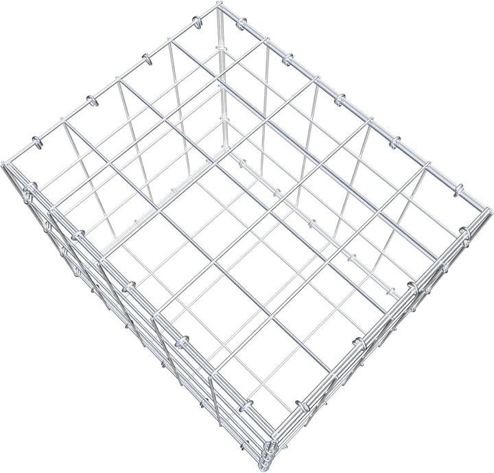 GABIONA Steinkorb-Gabione eckig, Maschenweite 10 x 10 cm, Tiefe 40 cm, Gabione 50 x 40 x 40 cm (L x