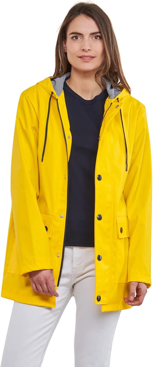 Petit Bateau Damen Gewachster Mantel S Gelb, S Gelb