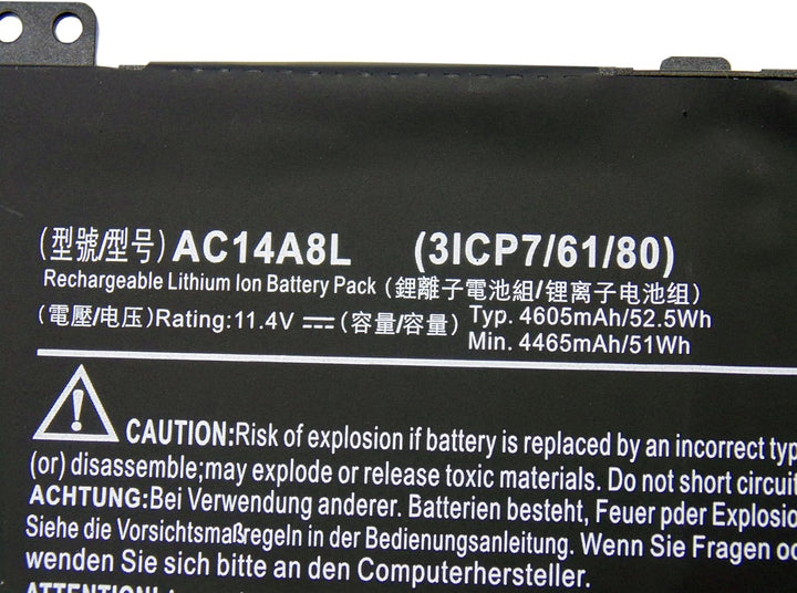 AC14A8L KT.0030G.001 11.4V 4605mAh Laptop Akku für Acer Aspire Nitro V15 VN7 VN7-571G VN7-572G VN7-5