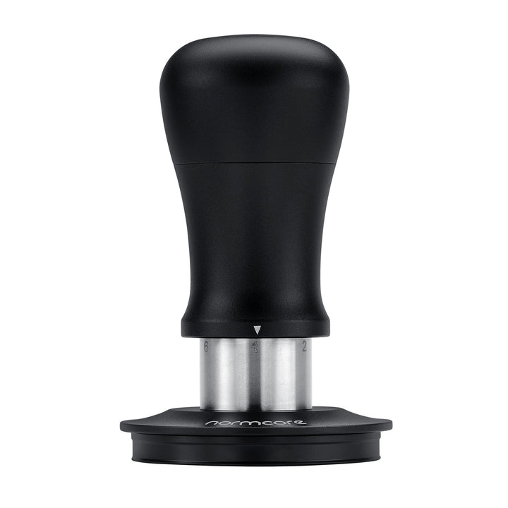 Normcore 58 mm Kaffeestampfer V5, federbelasteter Espresso-Tamper mit Titanbeschichtung, flachem Bod
