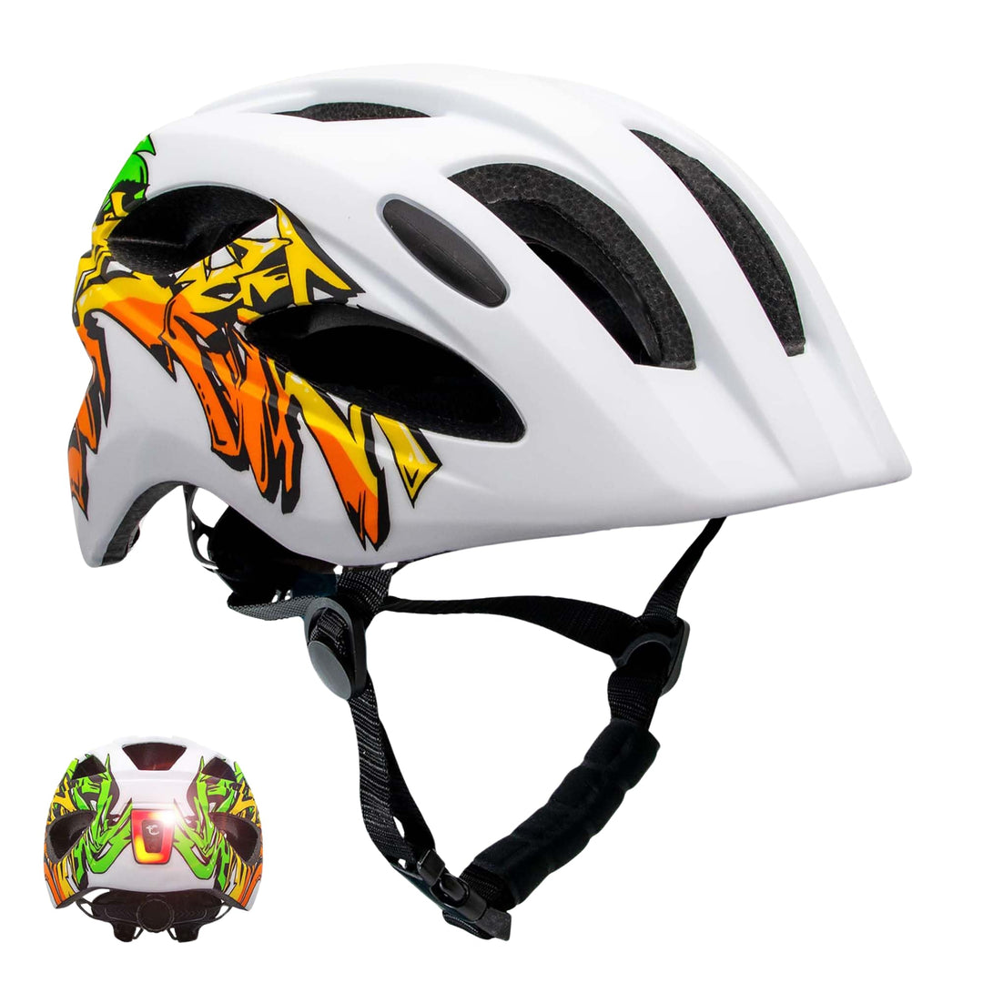 Crazy Safety Cool Kinder Fahrradhelm | Fahrradhelm Kinder 6-12 Jahren für Fahrrad, Skateboard, Mount