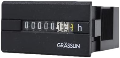 GRÄSSLIN 05.20.0004.1 taxxo 712 SA - analoger Betriebsstundenzähler I 50,2 x 25,2 mm I Stundenzähler