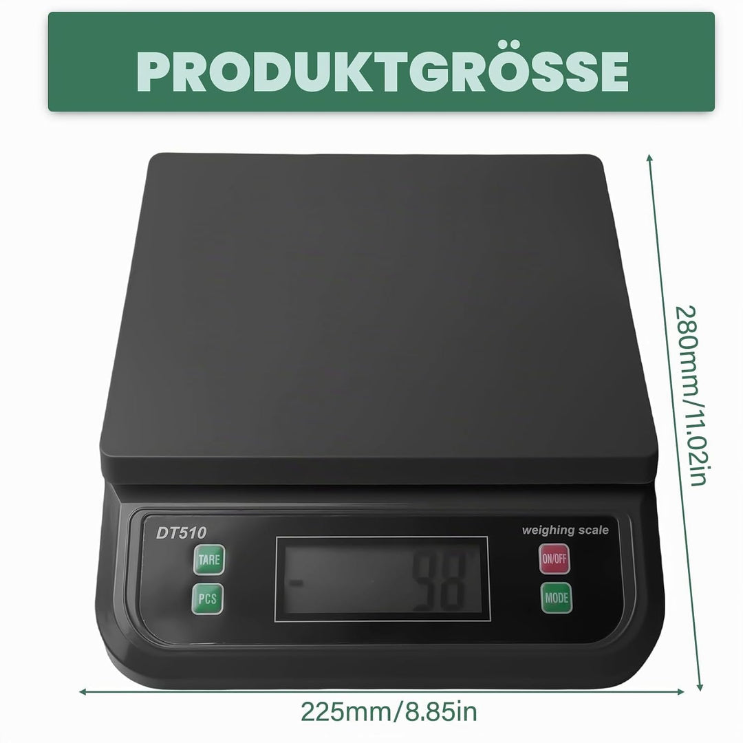 Digitale Paketwaage 30kg, Digitale Küchenwaagen, Waage Küche in 1g Schritten, Digitalwaage mit LCD D