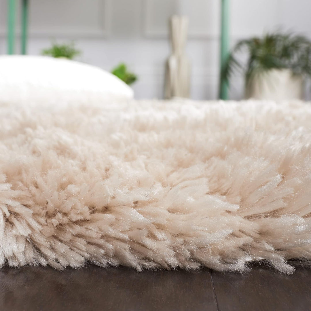 SAFAVIEH Zottelig Teppich für Wohnzimmer, Esszimmer, Schlafzimmer - Artic Shag Collection, Hoher Flo