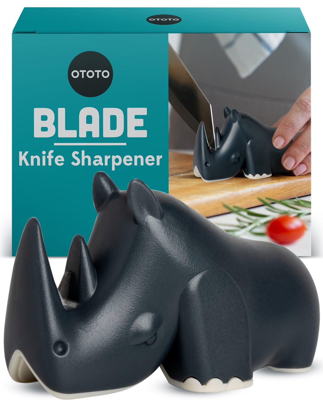 OTOTO Blade Knife Sharpener - Keep Knife Sharper with the Best Knife Sharpener - Fun Kitchen Gadgets
