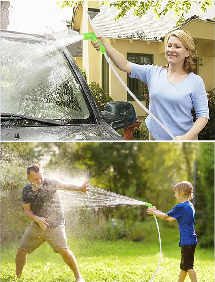 LIBERRWAY Campingdusche, Aussen- und Inneneinsatz Camping Dusche mit Wiederaufladbarer Akku/Jetkopf,