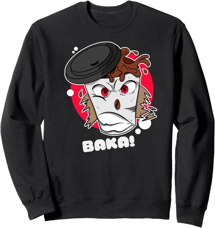 Wütender Kaffeebecher, Anime, Kawaii Baka Motiv Pastel Goth Sweatshirt