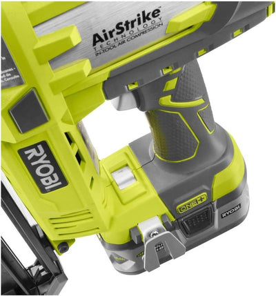 Ryobi P325 One+ 18 V Lithium-Ionen-Akku-betriebener, kabelloser Nagler, 16 Gauge (Batterie nicht im