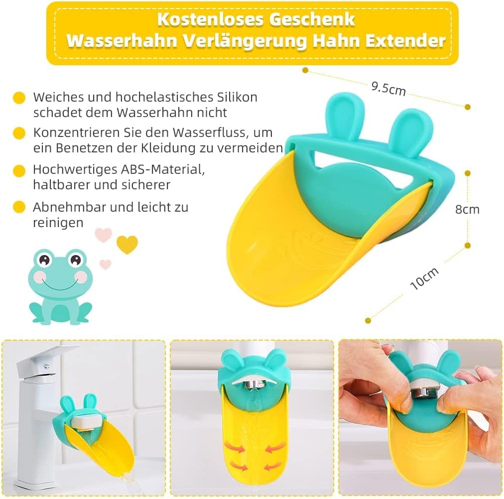 Onasti Tritthocker für Kinder, 2 Stufen - 3 Stufen Höhenverstellbar Kinderschemel, Trittschemel für