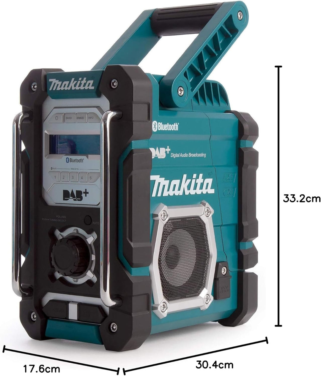 Makita DMR112 Akku-Baustellenradio 7,2 V - 18 V mit DAB+ und Bluetooth (ohne Akku, ohne Ladegerät),