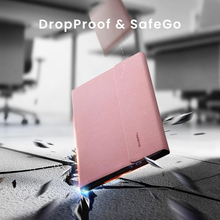 Omnpak Hülle für Surface Pro 9 Tablet, Business-Hülle mit Stifthalter, Einstellbarer Multi-Betrachtu