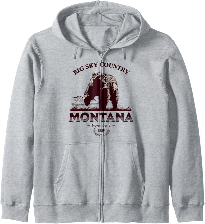 Montana State T-Shirt - Big Sky Country Kapuzenjacke