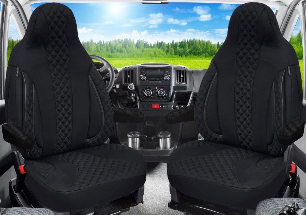 BREMER SITZBEZÜGE Schonbezüge Sitzbezüge kompatibel mit FIAT Ducato Citroen Jumper Peugeot Boxer in