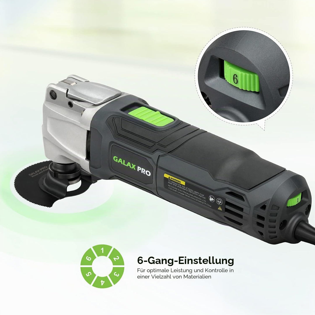 GALAX PRO Oszillierende Werkzeuge, 6 variable Geschwindigkeiten, 15000-22000RPM Multifunktionswerkze