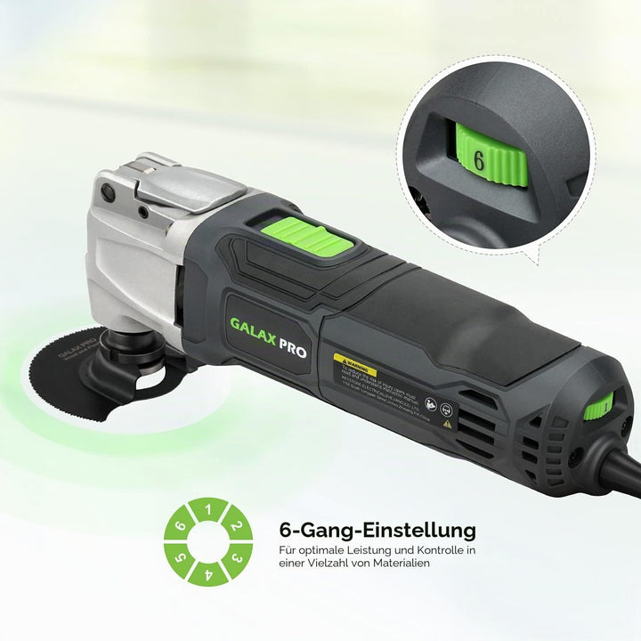 GALAX PRO Oszillierende Werkzeuge, 6 variable Geschwindigkeiten, 15000-22000RPM Multifunktionswerkze