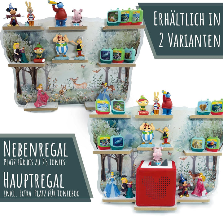 Smagnon Regal für die Toniebox und Tonie Figuren Motiv Ballon-Familie Kinderspielzeug (XXL Nebenrega