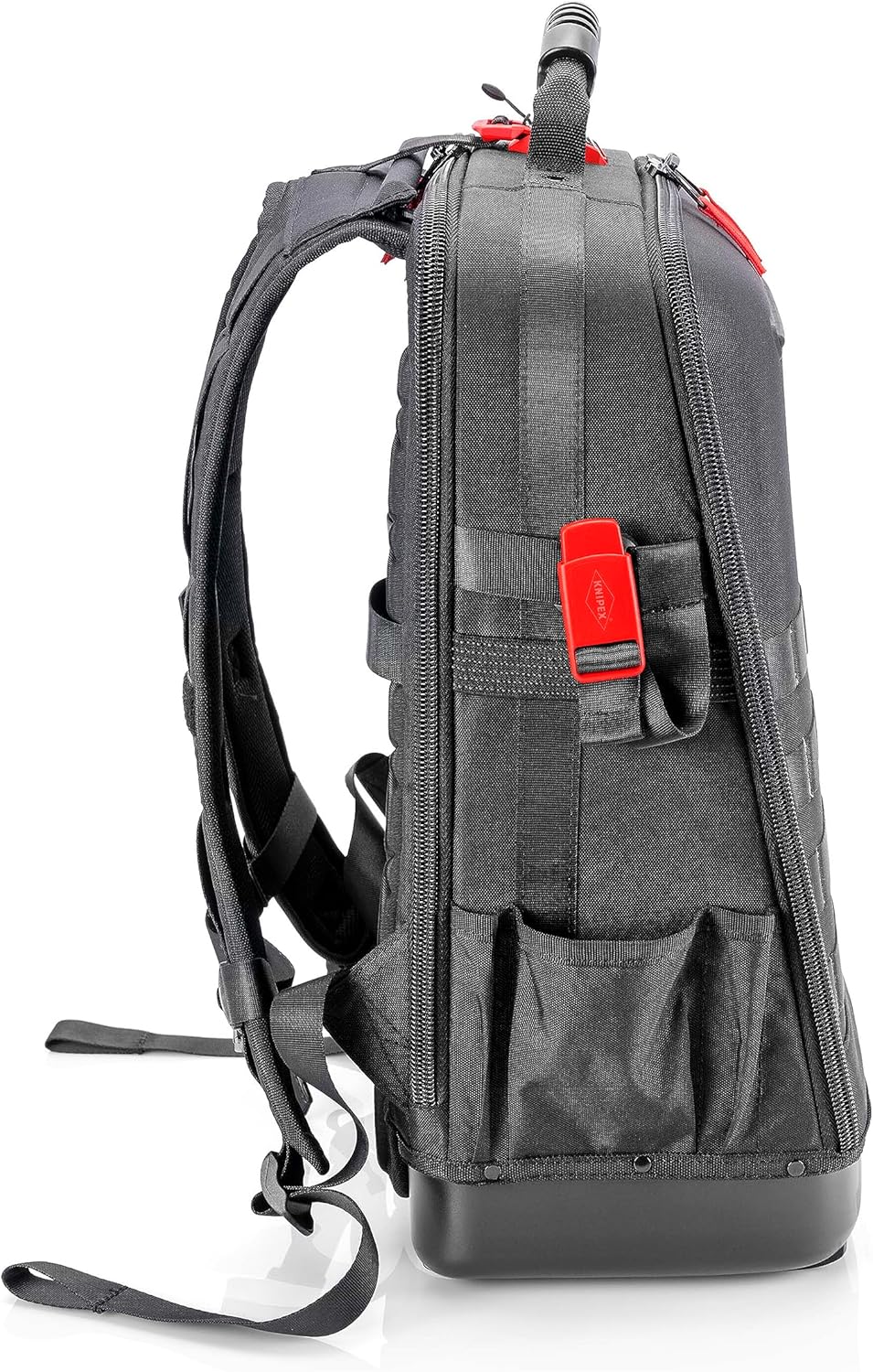 KNIPEX Modular X18 Werkzeugrucksack, leer, 58 Steckmöglichkeiten, 18 l Volumen, mit Laptop-Fach, sta