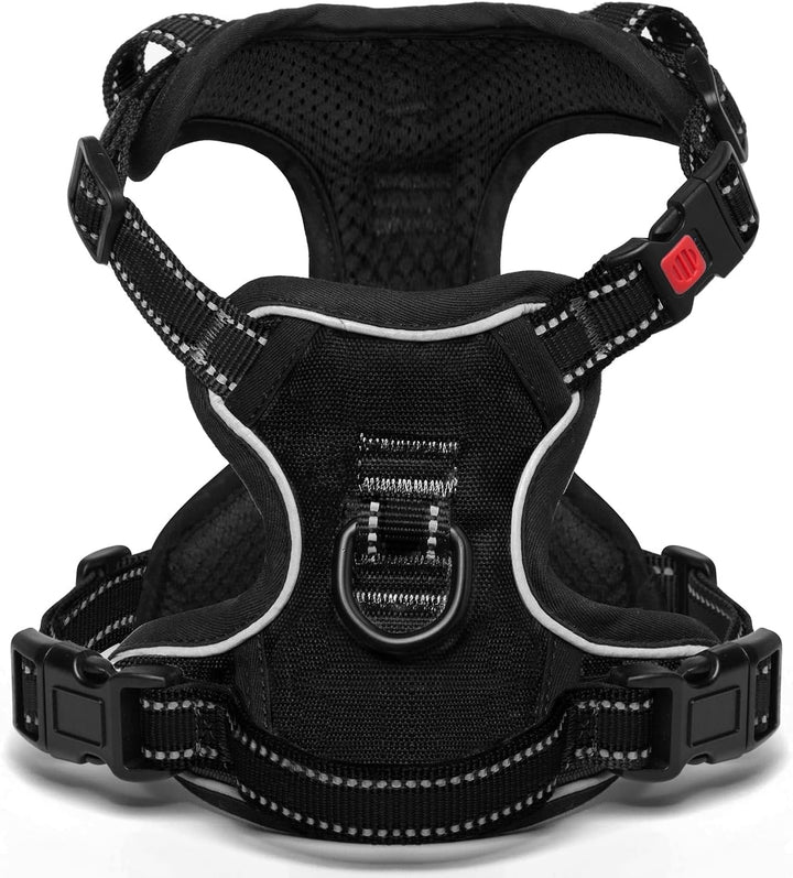BaoCheng Hundegeschirr Anti Zug Hundegürtel,Kleine/mittlere/grosse Hunde,Atmungsaktives Mesh, Einfac