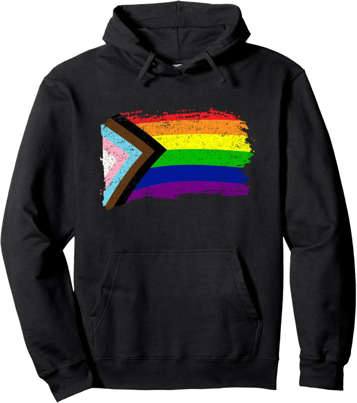 Inklusive Fortschrittsstolz Gay Pride LGBTQ Regenbogenfahne Pullover Hoodie