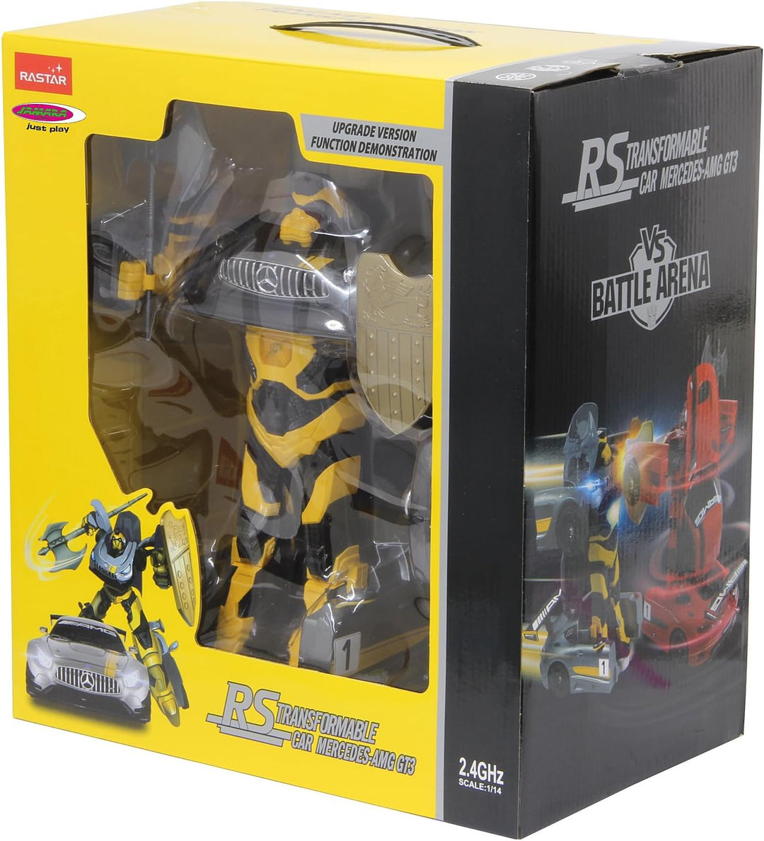 JAMARA 410028 - Mercedes AMG GT3 1:14 transformable 2,4GHz - RC Transformation zum Roboter auf Knopf