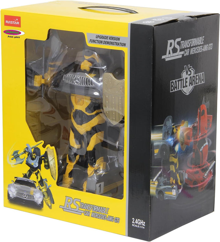 JAMARA 410028 - Mercedes AMG GT3 1:14 transformable 2,4GHz - RC Transformation zum Roboter auf Knopf