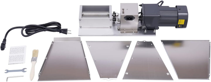Elektrische Getreidemühle aus Edelstahl 60W, Kornmühle mit Eimer und Reinem Kupfer Motor, Elektrisch