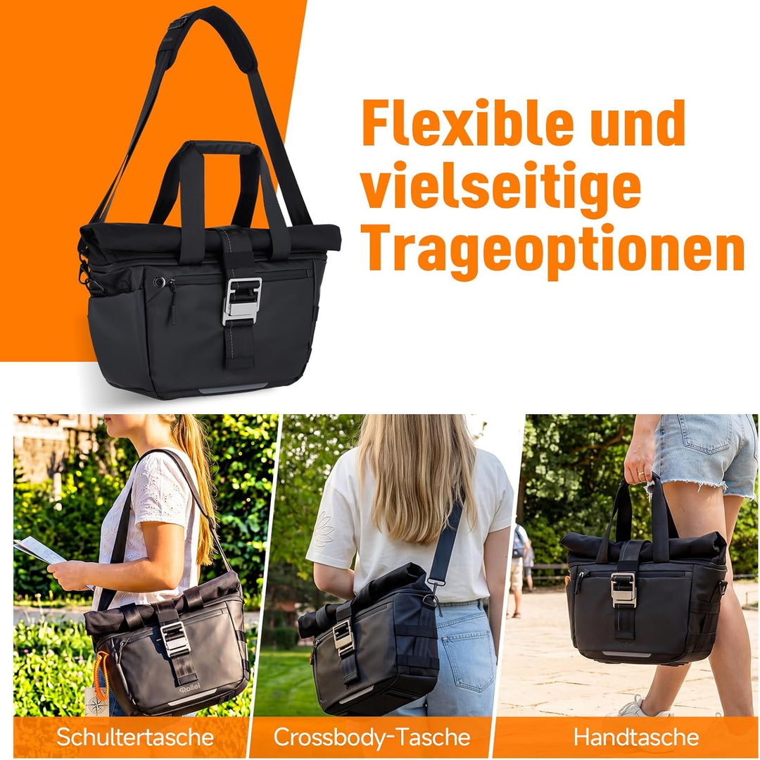 Rollei Fotoliner Ocean Rolltop Kamerarucksack Wasserdicht Fotorucksack Gross Kamera Rucksack mit Lap