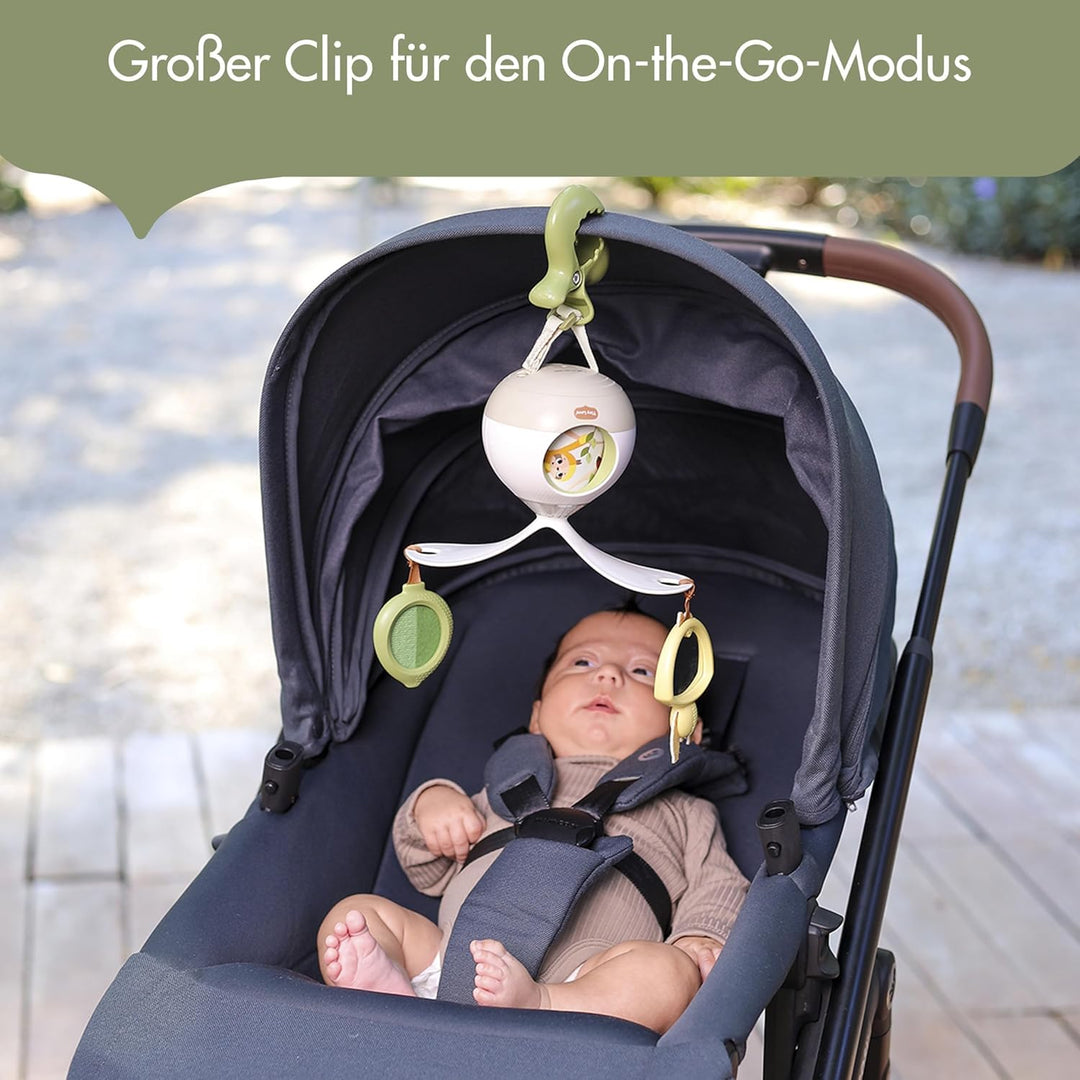 Tiny Love 2-in-1 Tummy Time Mobile Baby mit Musik & Licht, 360° Drehbares, 0+ Monate, für Kinderwage