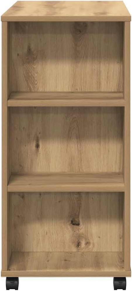 vidaXL Rollcontainer Artisan-Eiche 60x35x75 cm Holzwerkstoff