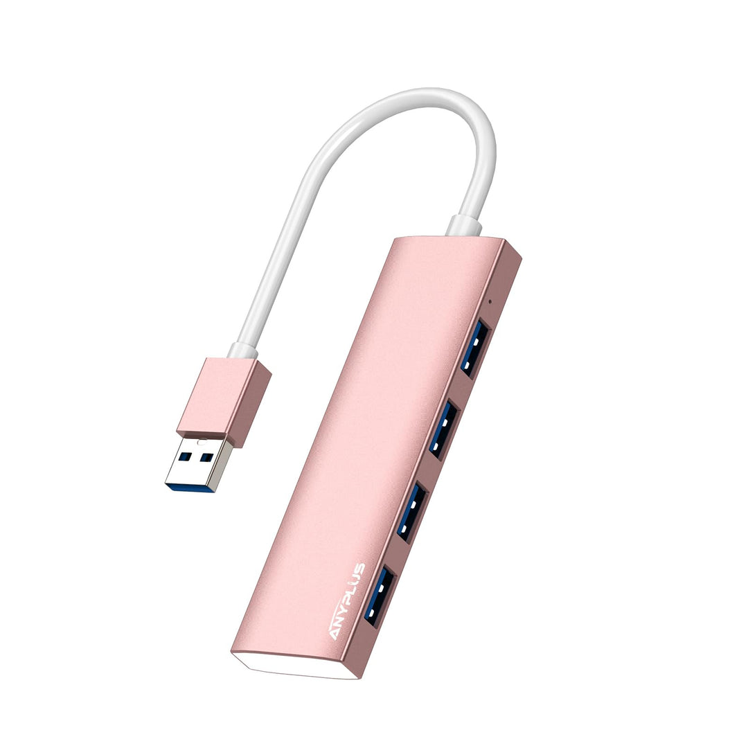 USB 3.0 Hub - Aluminiumlegierung Ultra Slim 4-Port Verteiler für Laptop, PC, iMac, Mac Pro, Surface