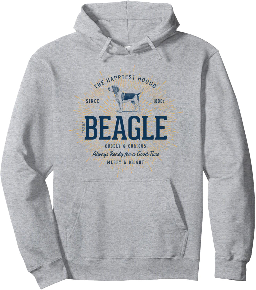 Retro-Stil Beagle Vintage Pullover Hoodie