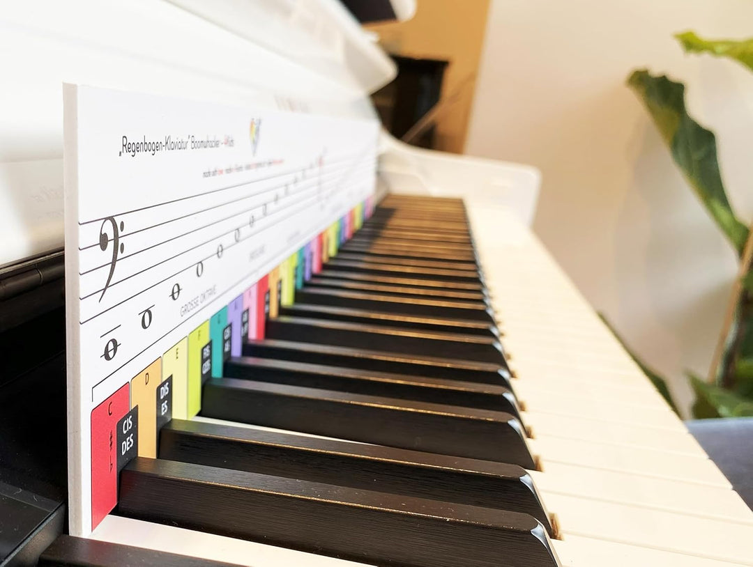 TonGenau® Regenbogen Klaviatur für Kinder - Klavier lernen leicht gemacht - von KlavierlehrerInnen e