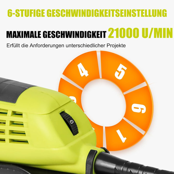 DEWINNER Oszillationswerkzeug, 300W Multifunktionswerkzeug, 3° Oszillationswinkel, 6 Variable Geschw
