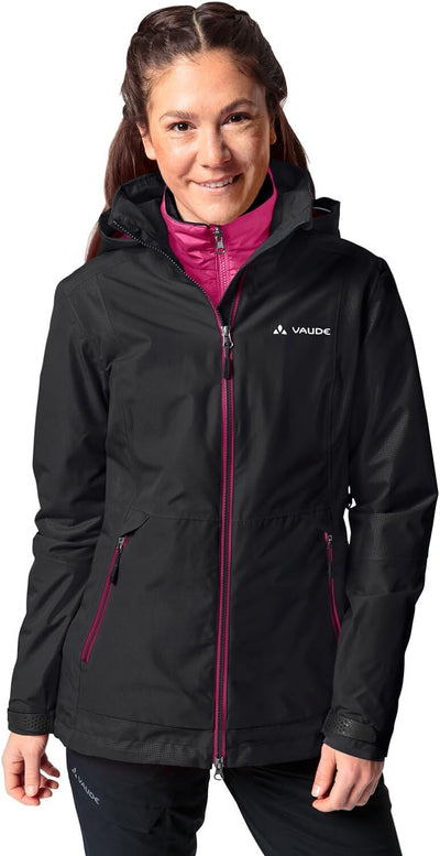 VAUDE Damen Women's Elope 3in1 Jacket Doppeljacke 36 Schwarz, 36 Schwarz