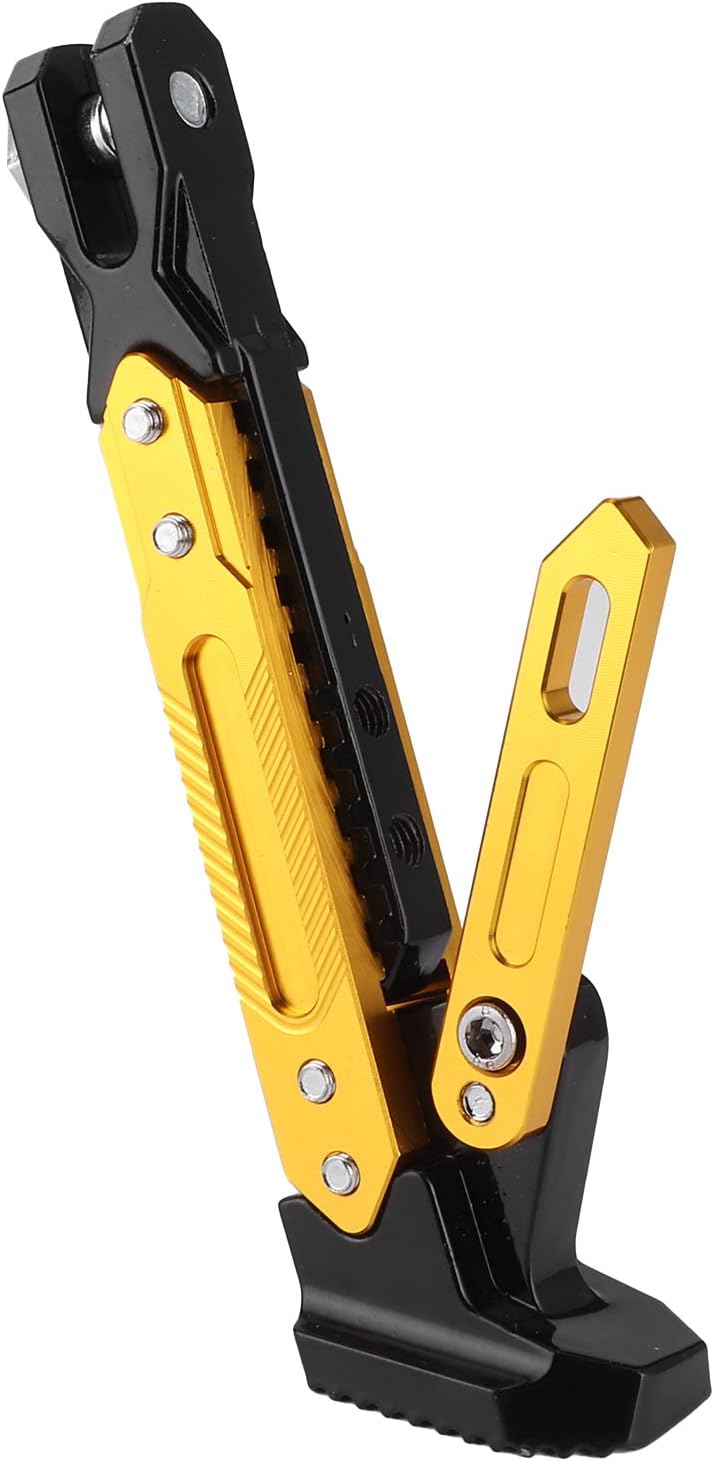 Motorrad Kickstand, Universal einstellbarer Motorrad Kickstand CNC Aluminium Legierung Seitenständer