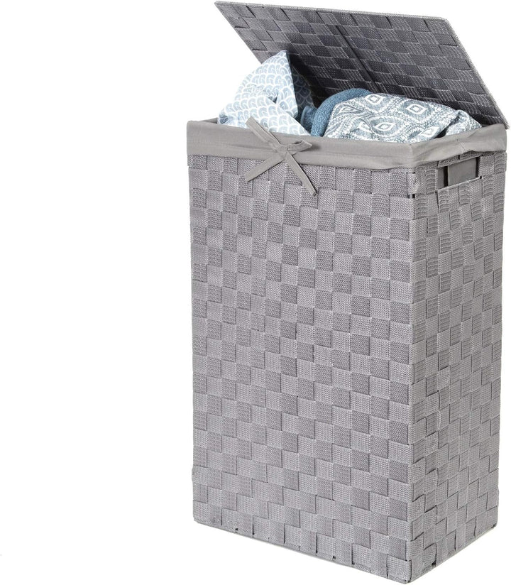 Compactor Wäschekorb Grau 25 x 38 x H.60 cm Praktisch,Elegant Grau, Praktisch,Elegant Grau