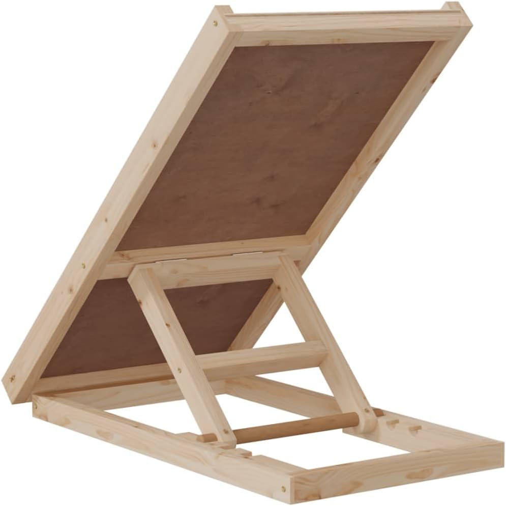 vidaXL Hunderampe Grau 70x35 cm Massivholz Tanne, 70 x 35 cm